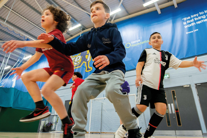 Photo of young people jumping at FireFit hub